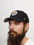 Бейсболка 47 BRAND арт. F-MVP25WBV-BK Pittsburgh Steelers NFL (черный / белый)